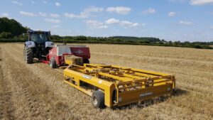Tubeline 10 Bale Accumulator working Lely Welgar Conventional Baler in the UK
