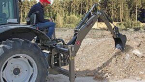 side shift backhoe