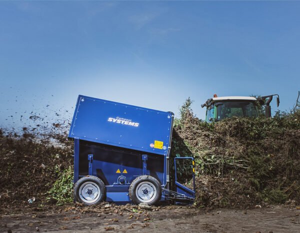 Compost Systems ST350 compost turner at work